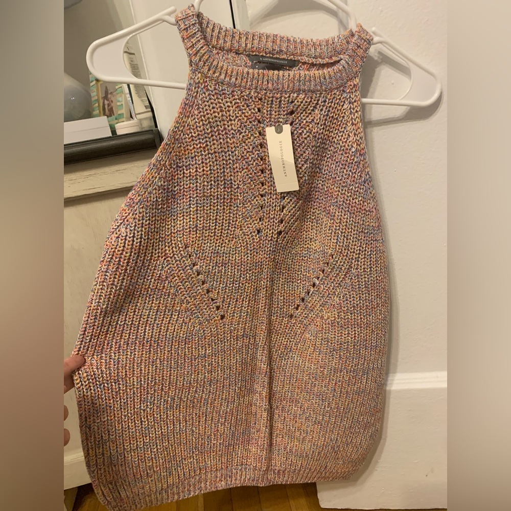 Anthropologie sleeveless sweater.   New with tags